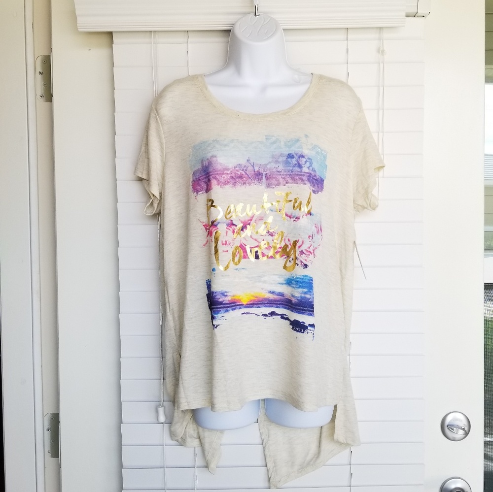No Boundaries Juniors Lace Back Top Sz XXL
